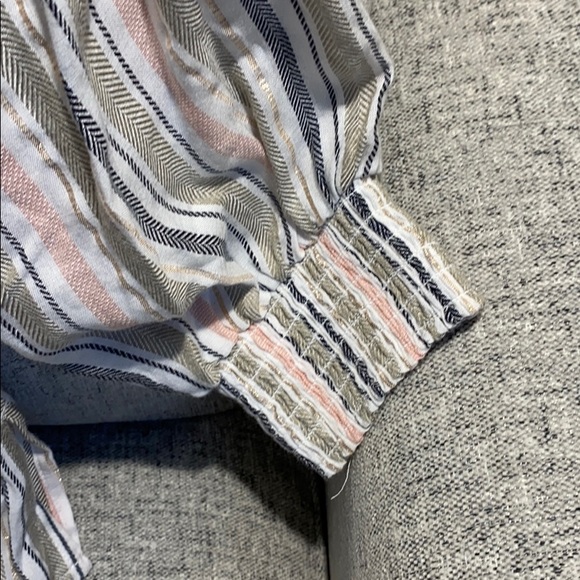 Sanctuary Harmony Stripe Blue Water Blouse - Picture 6 of 7